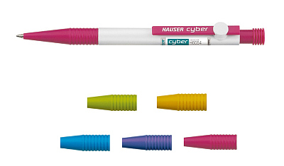 Шариковая ручка Hauser Cyber, пластик (Разноцветный)