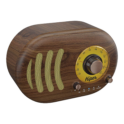 Колонка беспроводная RETRO S, цвет коричневый  (Коричневый)