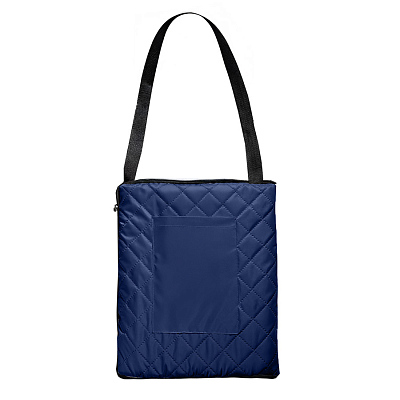 Плед для пикника "Rest"; синий; 115 х 140 см; двухсторонний материал флис 150 гр/м2+оксфорд  210 T (Синий)