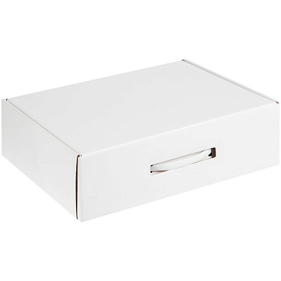 Коробка самосборная Light Case, белая, с белой ручкой (Белый)