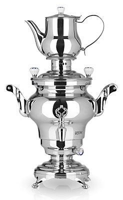 Самовар BEEM модель Odessa, 3 литра (Серебристый)