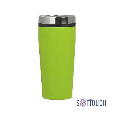 Термостакан "Европа" 500 мл, покрытие soft touch  (Зеленое яблоко)