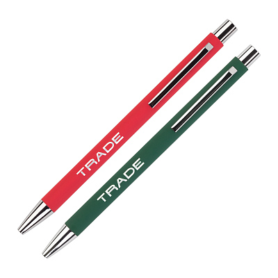 Ручка шариковая "Trade", покрытие soft touch, черный