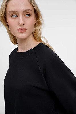 Свитшот унисекс Avenu, черный (Чёрный) Свитшот унисекс Avenu, черный (Чёрный)