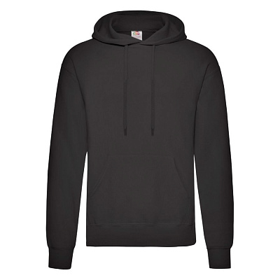 Толстовка CLASSIC HOODED 3XL черный 80% хлопок, 20% полиэстер, плотность 280г/м2 (Чёрный)