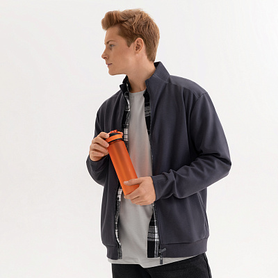 Толстовка на молнии ASTIN антрацит, размер L (Серый)