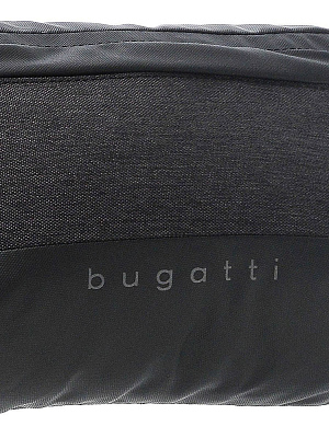 Сумка на пояс BUGATTI Universum, графитовая, полиэстер меланж/тарпаулин, 27х5х15 см, 1 л