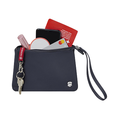 Рюкзак VICTORINOX Victoria Signature Compact Backpack, синий, нейлон/кожа, 30x16x38 см