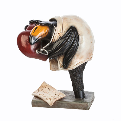 Статуэтка Rabenart "Кардиолог"  (Черный с красным)