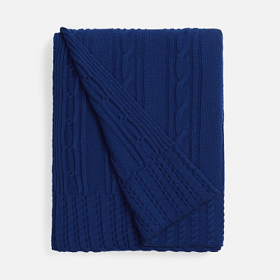 Плед Remitti, темно-синий (кобальт) (Тёмно-синий)