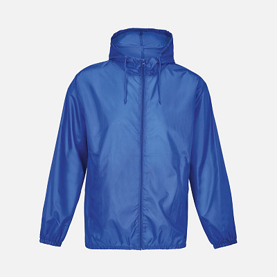 Ветровка унисекс Shield, белая (Синий)