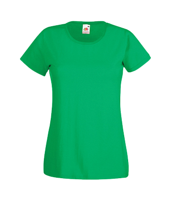 Футболки FOTL Lady-Fit Valueweight T (Ярко-зелёный)
