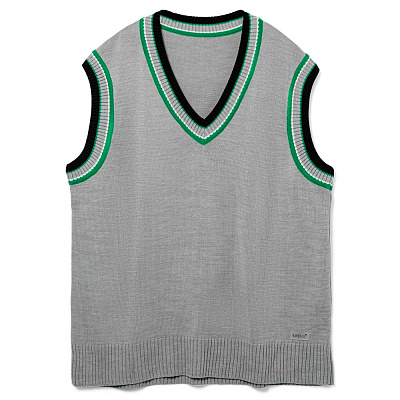 Жилет оверсайз унисекс Cornell в сумке, светло-серый (Серый)