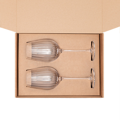 Подарочный набор 2 бокала для вина Blanche (Прозрачный)