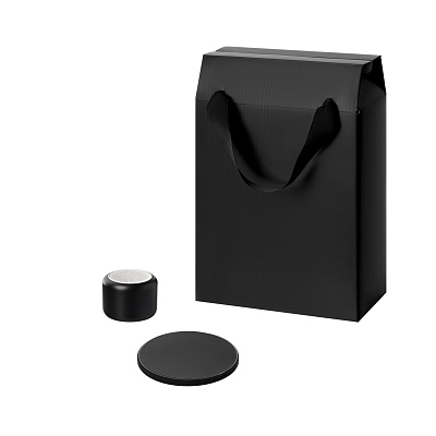 Подарочный набор Passion, Auris, черный (колонка, зарядное устройство) (Чёрный)