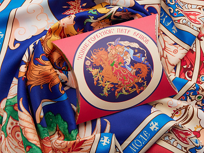 Платок Конёк - Горбунок