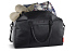 Сумка дорожная BUGATTI Clark, чёрная, воловья кожа/полиэстер, 45х20х27,5 см, 24 л - Фото 5