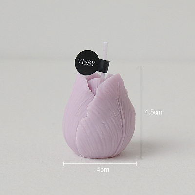 Свеча Тюльпан Оксфорд  (Сиреневый)