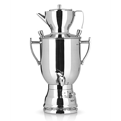 Самовар BEEM модель 3008C, 8 литров  (Серебристый)