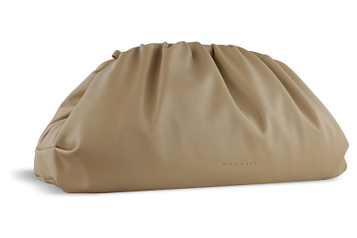 Сумка-пауч женская большая BUGATTI Mila, песочная, полиуретан, 42 x 11 x 25 см (Коричневый)
