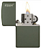 Зажигалка ZIPPO Green Matte, латунь с порошковым покрытием, зеленая, матовая, 38x13x57 мм - Фото 3