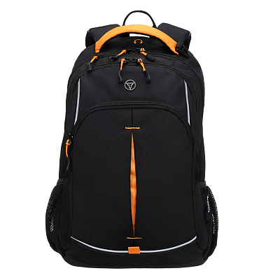 Рюкзак TORBER ROCKIT черный/оранжевый, полиэстер/добби, 32x15x46 см, 22 л (Черный)