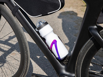 Бутылка для велосипеда Bikescape, белая с черным