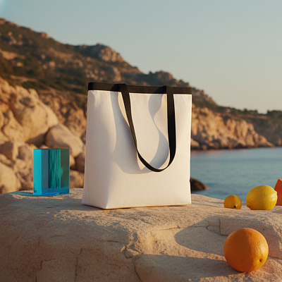 Сумка для покупок YUUGEN 283 г/м², чёрная (Чёрный)