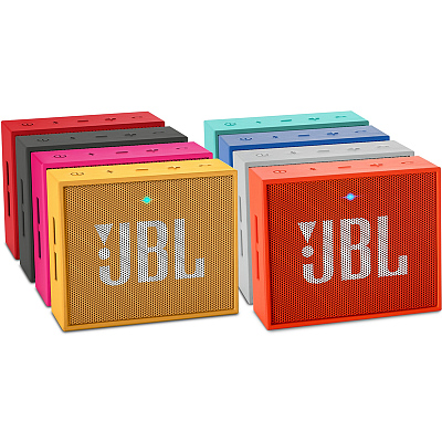Портативная колонка JBL GO, серебро