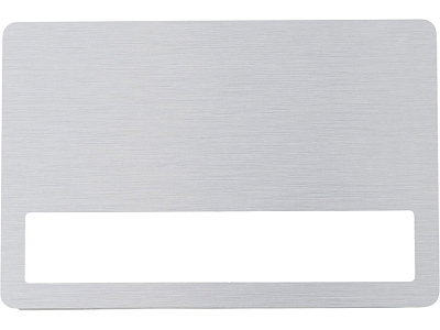 Магнитный металлический бейдж (Серебристый)