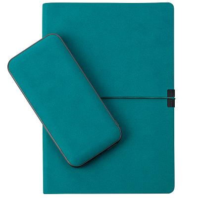 Внешний аккумулятор Ин Велюр (In Velour) 10000 mAh, бирюзовый