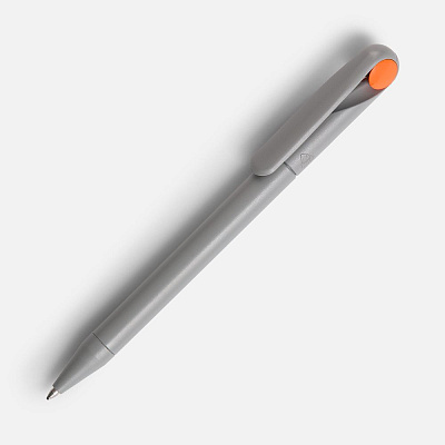 Ручка шариковая Prodir DS1 TMM Dot, серая с оранжевым (Серый)