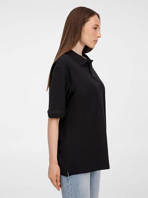 Рубашка поло унисекс Upswing, черная