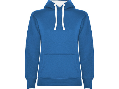 Толстовка с капюшоном Urban женская (Королевский синий, белый)