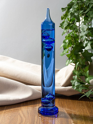 Термометр стеклянный «Галилео», голубой