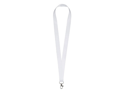 Ланъярд под сублимацию с карабином, 2 см (Белый)