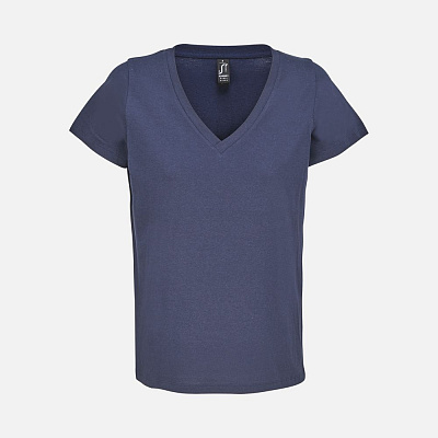 Футболка женская Regent Women с V-образным вырезом  (темно-синяя) (Кобальт)