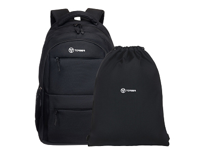 Рюкзак для школьников CLASS X с мешком для обуви (Чёрный)