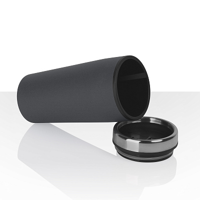 Термостакан "Европа" 500 мл, покрытие soft touch, серый