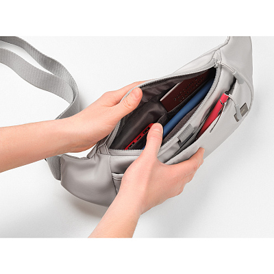 Поясная сумка Бостон (Boston), серый