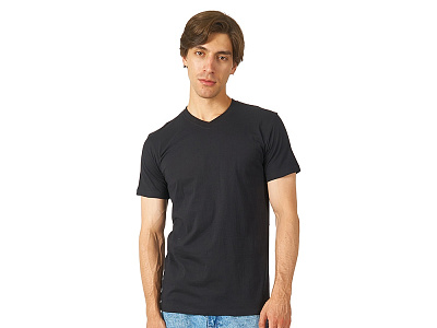 Футболка Heavy Super Club мужская с V-образным вырезом (Чёрный)