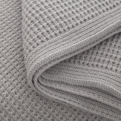 Плед Мальта Софт (Malta Soft) вязаный, 160*90 см, серый
