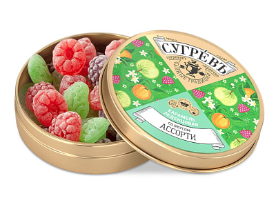 Карамель леденцовая ассорти в банке