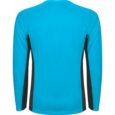 Спортивная футболка SHANGHAI L/S мужская, БИРЮЗОВЫЙ/ТЕМНЫЙ ГРАФИТ L