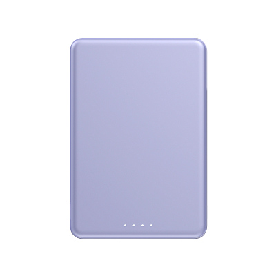 Беспроводной магнитный ПЗУ Xiaomi Super Slim Magnetic Power Bank 5000, фиолетовый