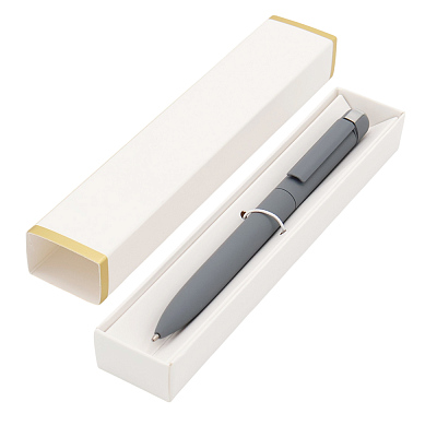 Ручка Espada в коробке Cradle белой с позолотой  (Серый)
