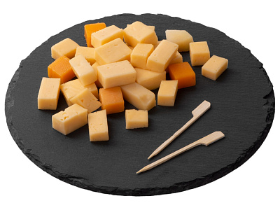 Сервировочная доска из сланца Moon (Чёрный)