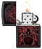 Зажигалка ZIPPO Spider Design с покрытием Black Matte, латунь/сталь, чёрная, матовая, 38x13x57 мм - Фото 3
