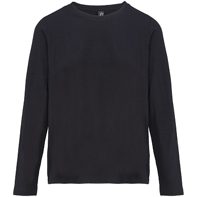 Футболка с длинным рукавом женская Monarch Women, черная (Чёрный)