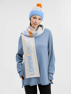 Шарф Joyful на заказ, XL, полушерсть